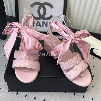 CC 26s Sandals 55 Black Sheepskin 650078