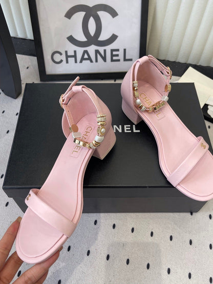CC 26s Sandals 35 Light Pink Sheepskin 650104