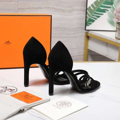 HM 26ss Sandals 85 Black Suede 601233