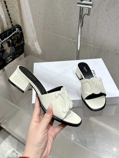 Celine 26 Clémence Mules 30mm Patent Leather 763141