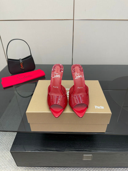CL 26SS High Heel Sandals 100 Red Patent Leather 532169
