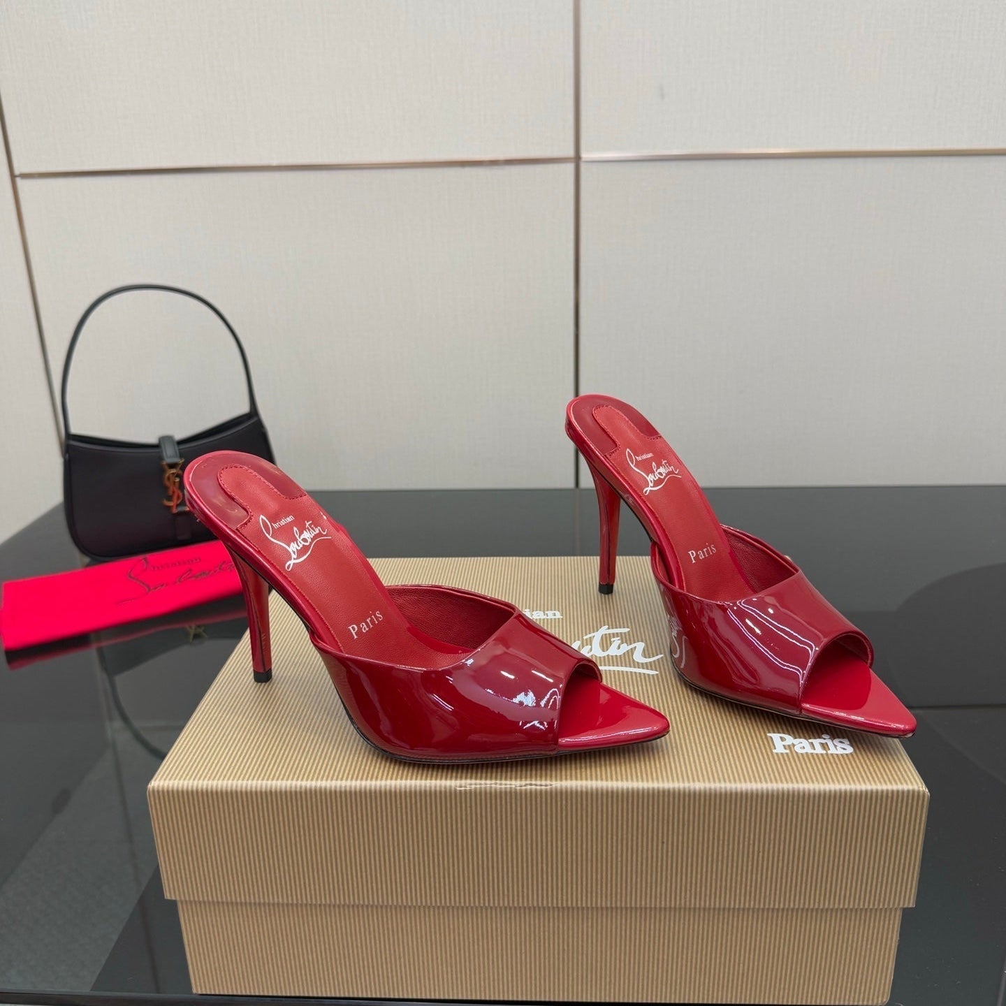 CL 26SS High Heel Sandals 100 Red Patent Leather 532169