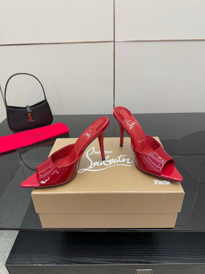 CL 26SS High Heel Sandals 100 Red Patent Leather 532169