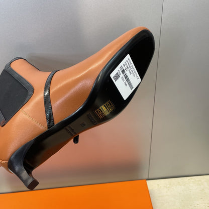 HM 26ss Lolita Chelsea Boots 40 Brown Black Calfskin 607086