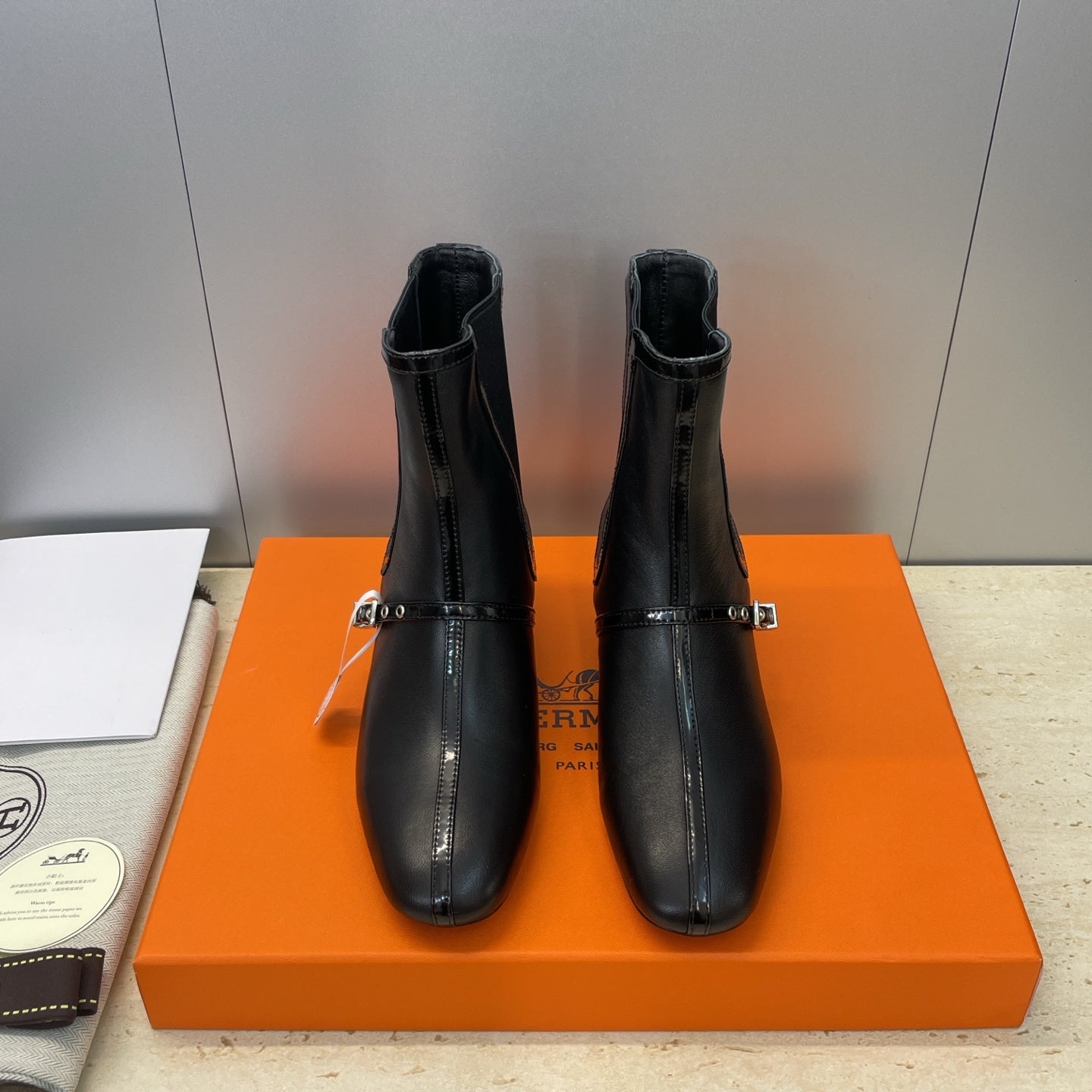 HM 26ss Lolita Chelsea Boots 40 Black Calfskin 607087