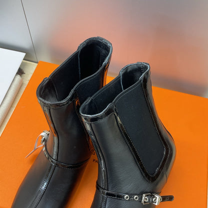HM 26ss Lolita Chelsea Boots 40 Black Calfskin 607087