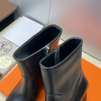 HM 26ss Lolita Chelsea Boots 80 Black Calfskin 607089