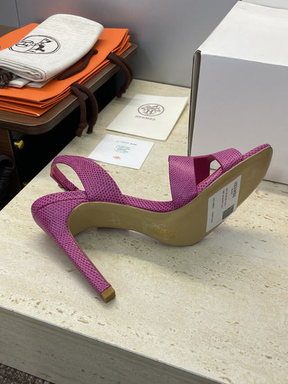 HM 26ss High Heel Sandals 105 Purple Cowhide 607112