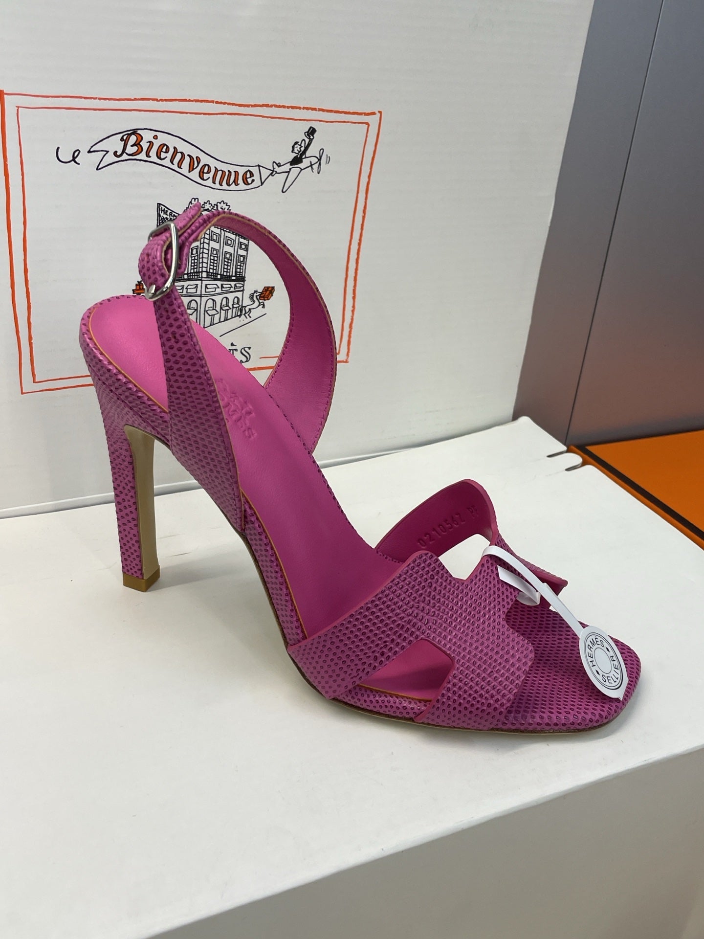 HM 26ss High Heel Sandals 105 Purple Cowhide 607112
