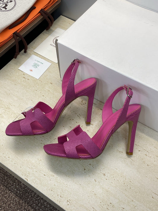HM 26ss High Heel Sandals 105 Purple Cowhide 607112