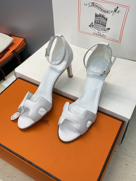 HM 26ss High Heel Sandals 70 White Cowhide 607121