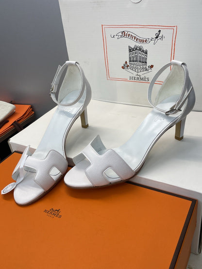 HM 26ss High Heel Sandals 70 White Cowhide 607121