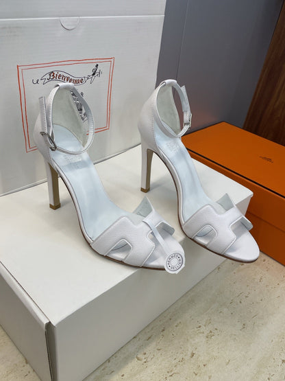 HM 26ss High Heel Sandals 105 White Cowhide 607125