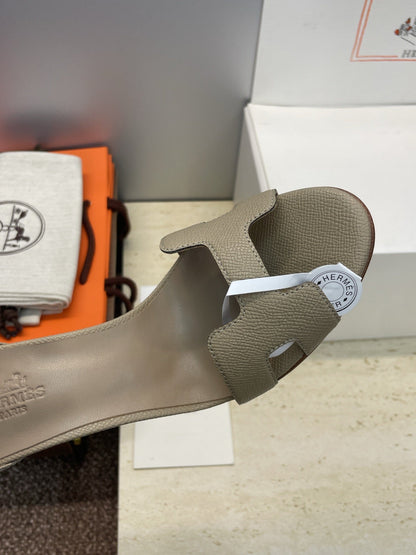 HM 26ss High Heel Sandals 105 Taupe Cowhide 607127