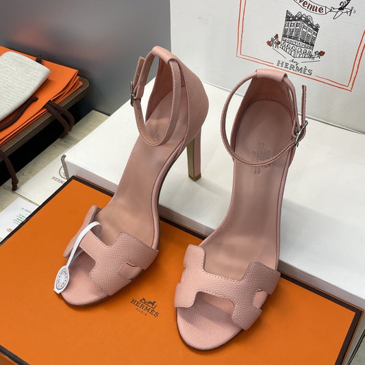 HM 26ss High Heel Sandals 105 Light Pink Cowhide 607130