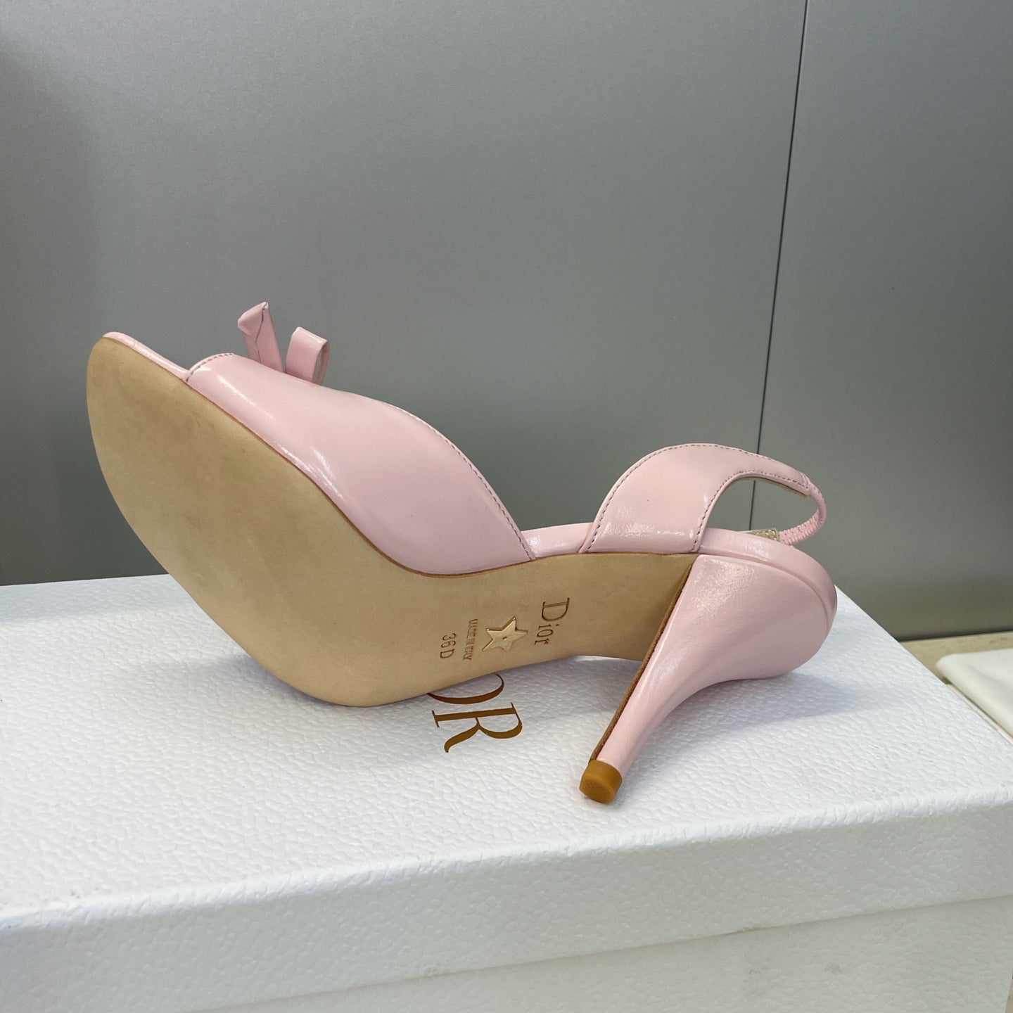 Dior 2026 Bow Heeled Slingback Sandal 607567