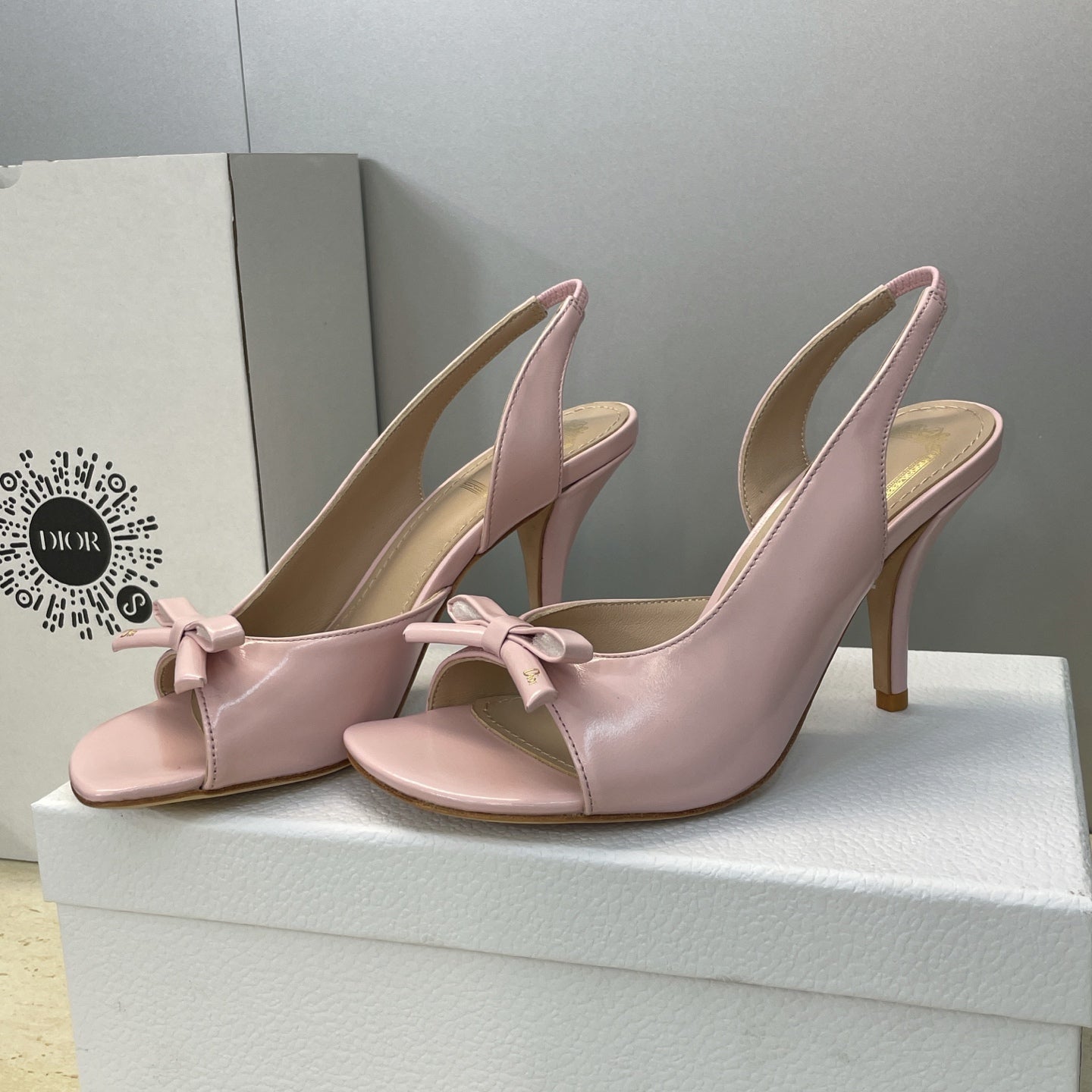 Dior 2026 Bow Heeled Slingback Sandal 607567