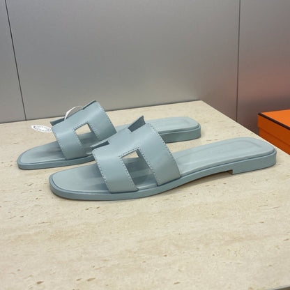 HM 26ss Oran Sandals Baby Blue Calfskin 607223