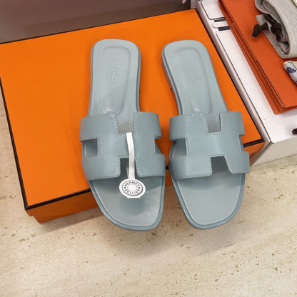 HM 26ss Oran Sandals Baby Blue Calfskin 607223