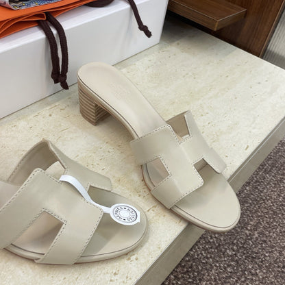 HM 26ss Oran Sandals 45 Light Beige Calfskin 607226