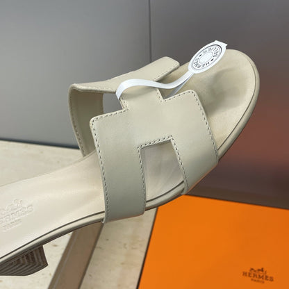 HM 26ss Oran Sandals 45 Light Beige Calfskin 607226