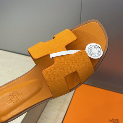 HM 26ss Oran Sandals Orange Calfskin 607234
