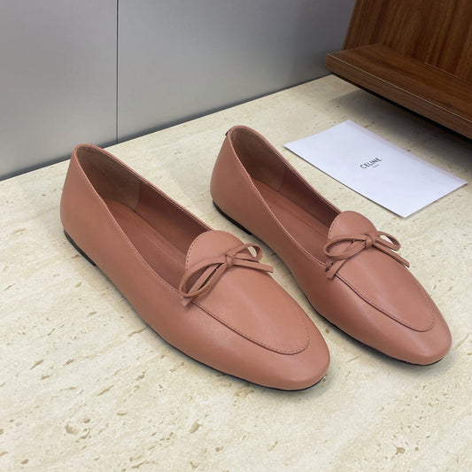 Celine 26 Loafers Dusty Pink Sheepskin 607726