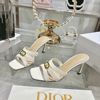 CD 26 High-Heeled Sandals 75mm Leather 592256