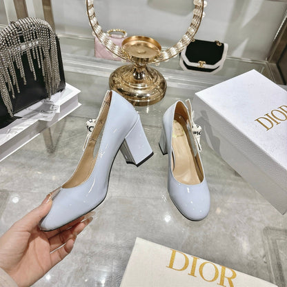 CD 26 Lolita High-Heeled 85 Baby Blue  Patent Leather 679732