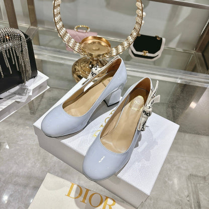 CD 26 Lolita High-Heeled 85 Baby Blue  Patent Leather 679732