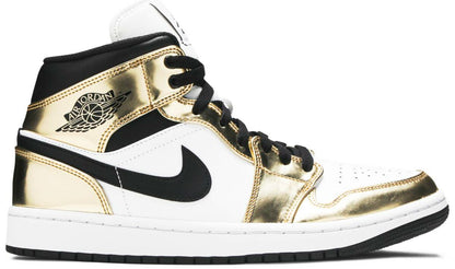 Jordan 1 Mid Metallic Gold Sneakers - Cushioned Stride | Hype Sneaker