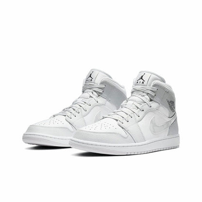 Jordan 1 Mid White Camo Sneakers - Signature Series | Must-Cop
