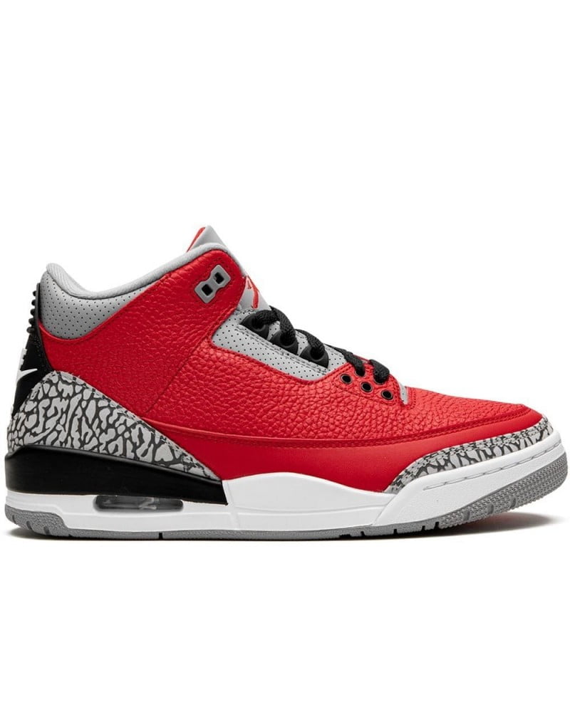 Jordan 3 Retro Red Cement Sneakers - Collector's Edition