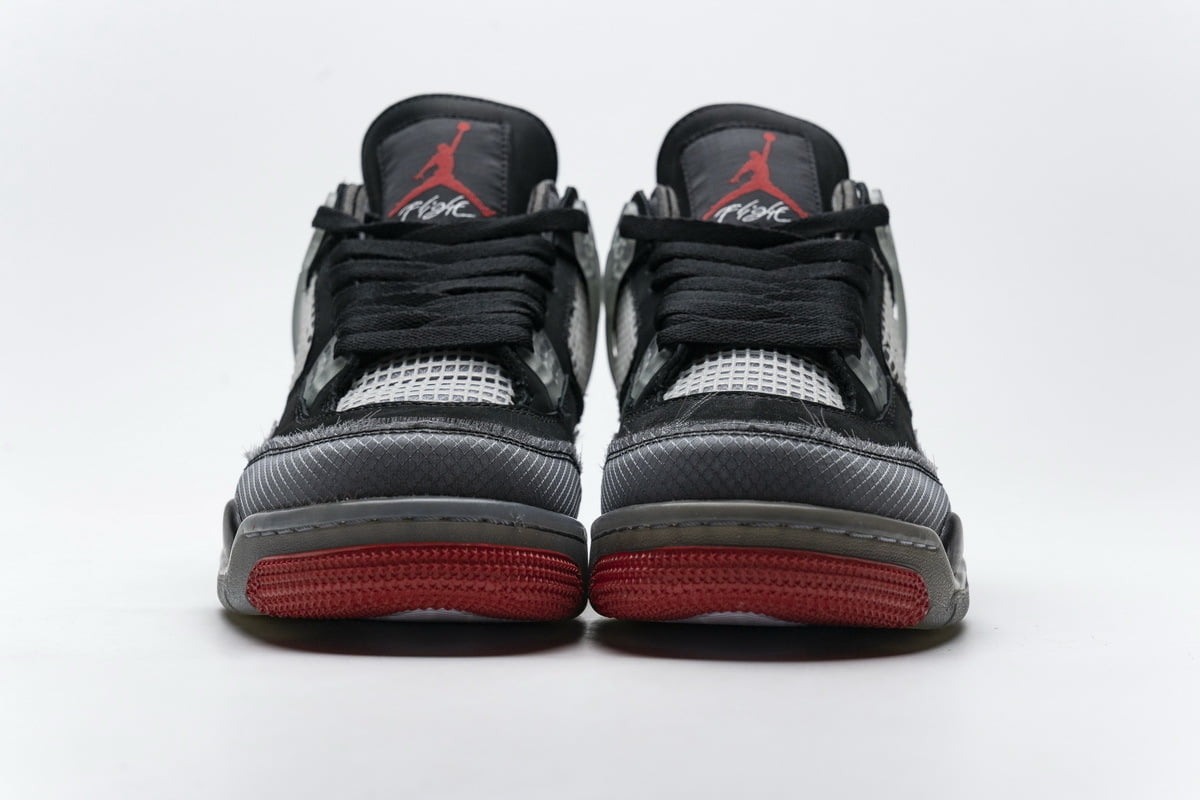 Jordan 4 Bred CV9388 Sneakers - Vintage Inspired | Street Style