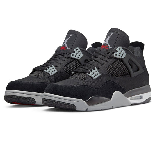 Jordan 4 Retro Black Canvas Sneakers - All-Day Comfort | Colorway of the Year