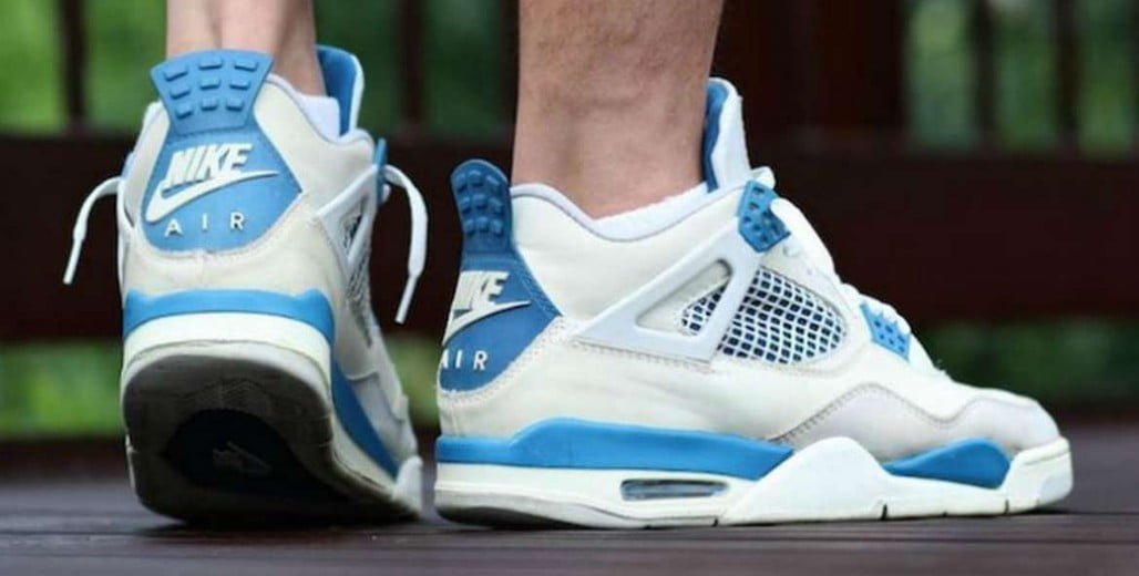 Jordan 4 Retro Golf Military Blue Sneakers - Court Classic
