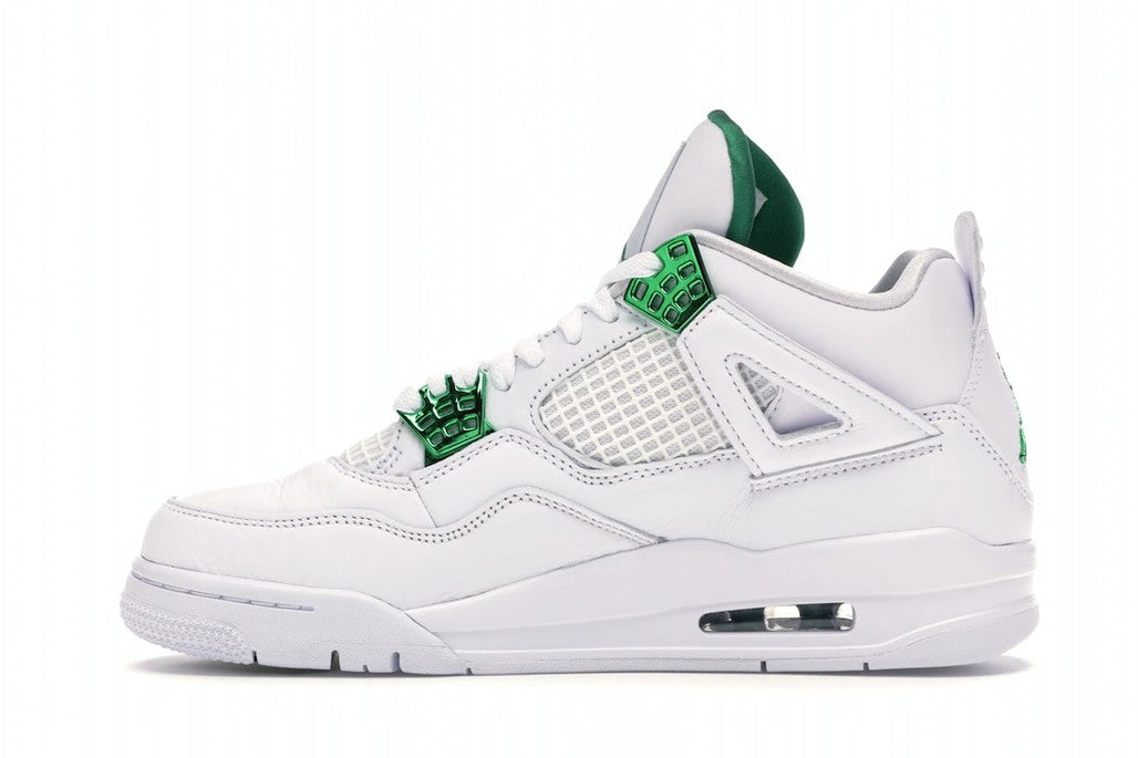 Jordan 4 Retro Metallic Green Sneakers - Authentic | Silhouette King