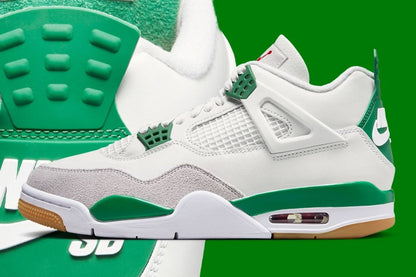 Jordan 4 Retro SB Pine Green Sneakers - Modern Classic | Designer Kicks