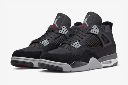 Jordan 4 Retro SE Black Canvas Sneakers - Cushioned Stride