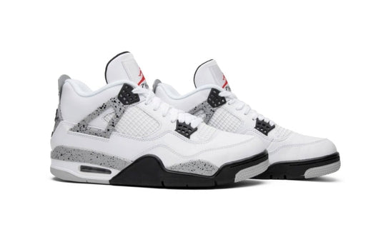 Jordan 4 Retro White Cement Sneakers - Heritage Edition