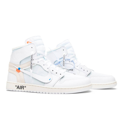 Off-White x Air Jordan 1 Retro High OG White 2018 AQ0818-100 Sneakers - Head-...