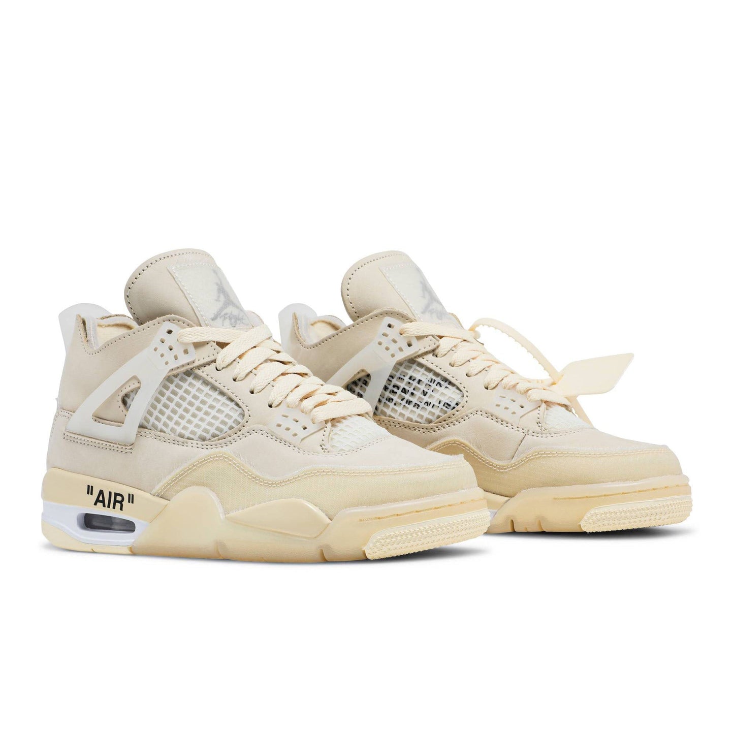 Off-White x Wmns Air Jordan 4 SP ‘Sail’ CV9388-100 Sneakers - Authentic